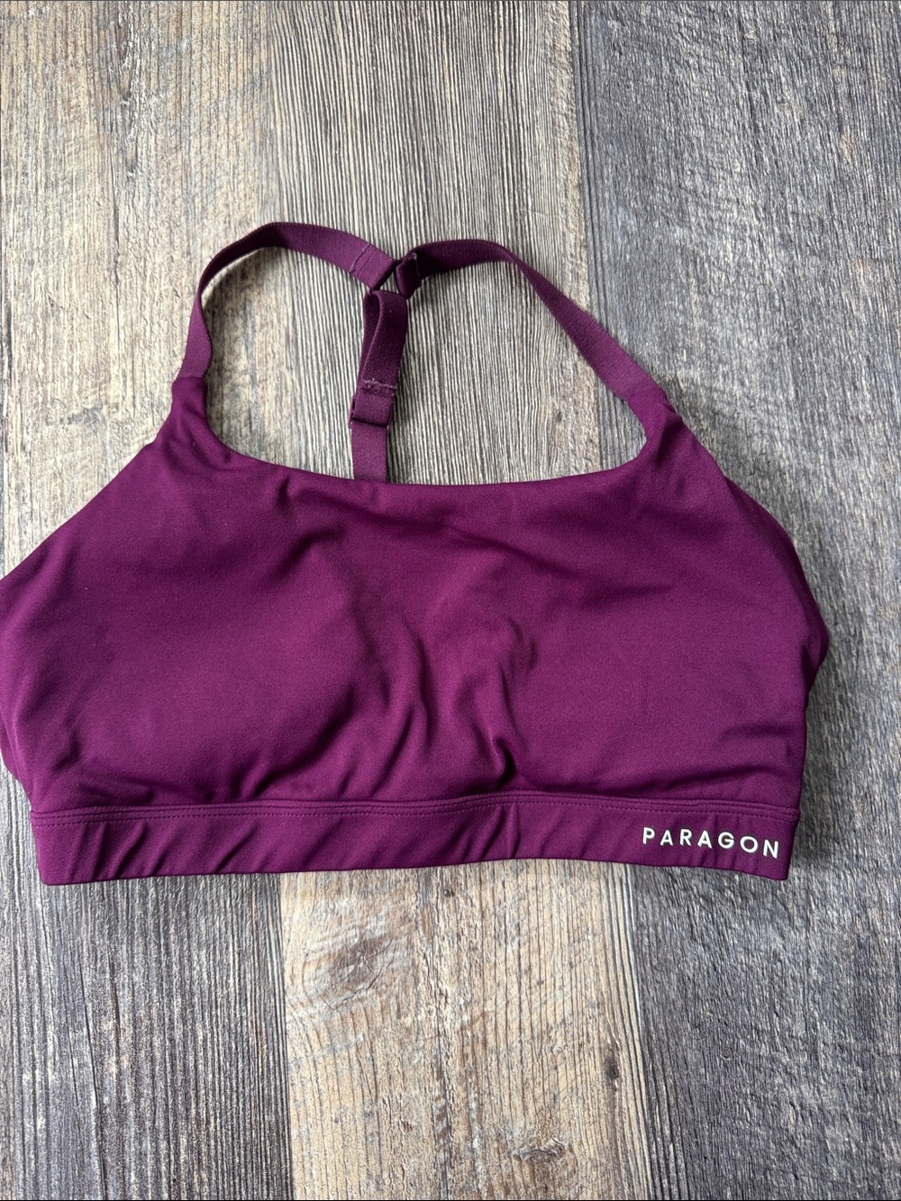 PARAGON Deep Plum Racerback Sports Bra